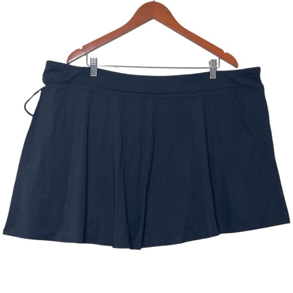 Halara Side Tie Skirt w Shorts - Black 4X - Picture 2 of 5